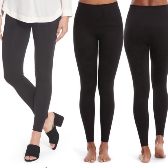 Assets by Spanx Ponte Shaping Legging high waist ankle length black #516 - Picture 2 of 5